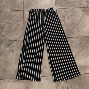 Pin-Striped Flowy Pants